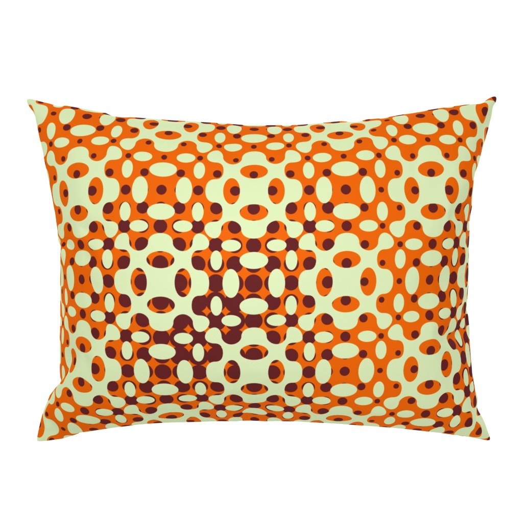 Organic Geometry Gradation - Orange