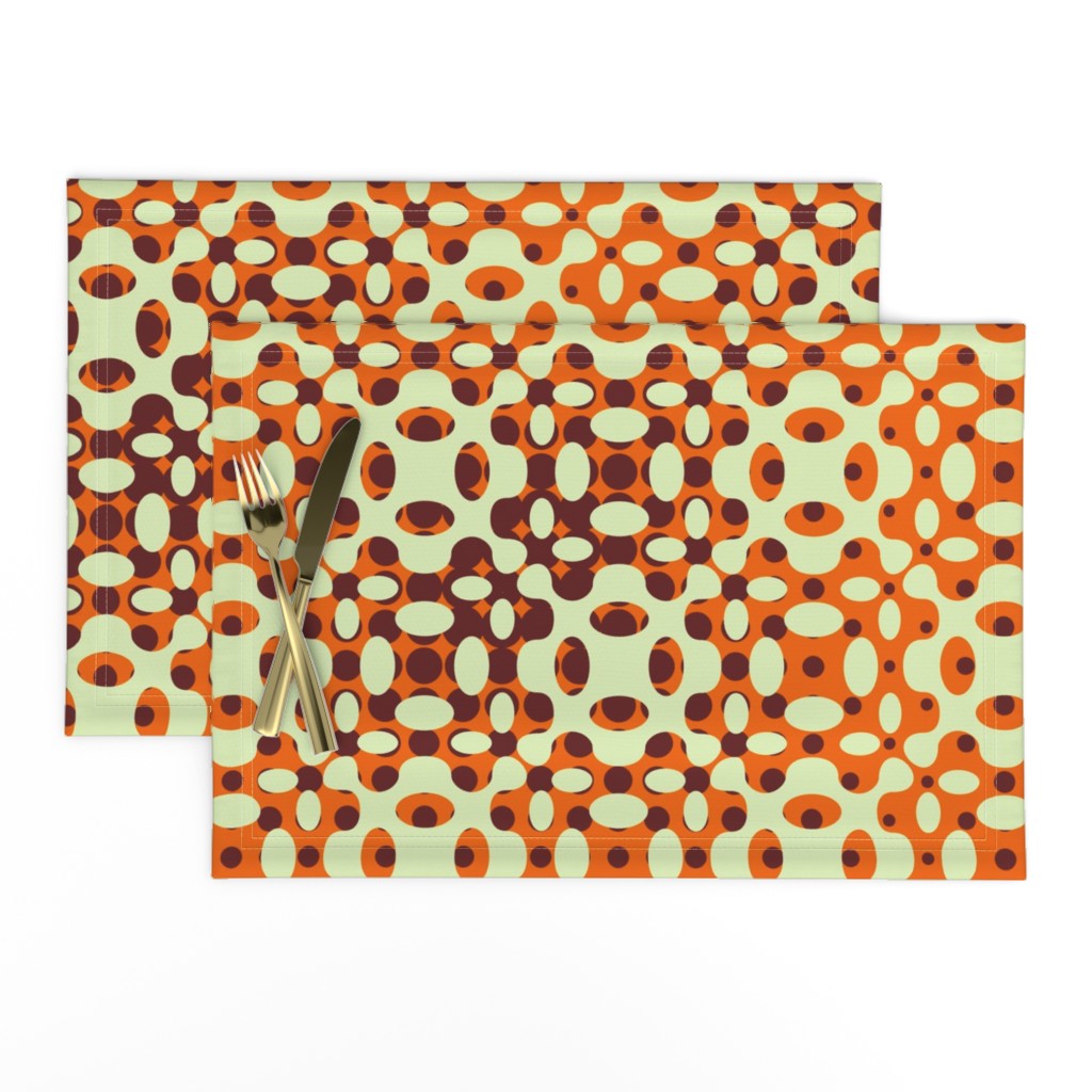 Organic Geometry Gradation - Orange