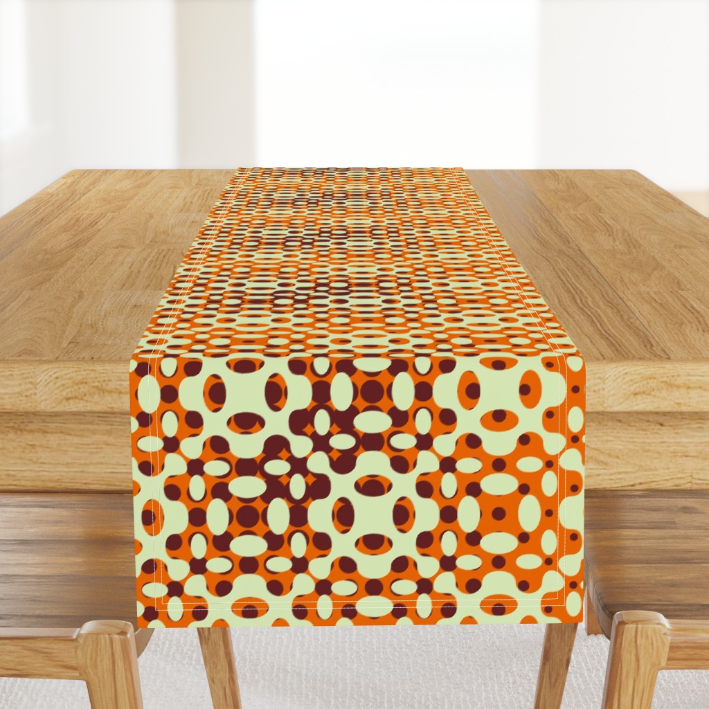 Organic Geometry Gradation - Orange