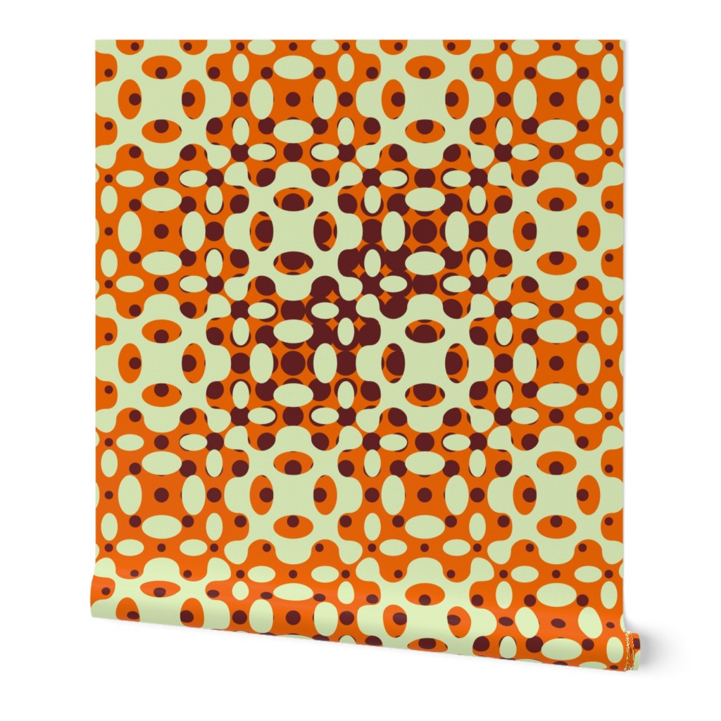 Organic Geometry Gradation - Orange