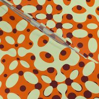 Organic Geometry Gradation - Orange