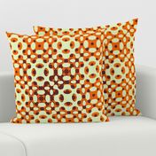 Organic Geometry Gradation - Orange