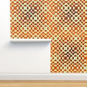 Organic Geometry Gradation - Orange