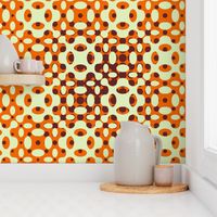 Organic Geometry Gradation - Orange