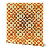 Organic Geometry Gradation - Orange