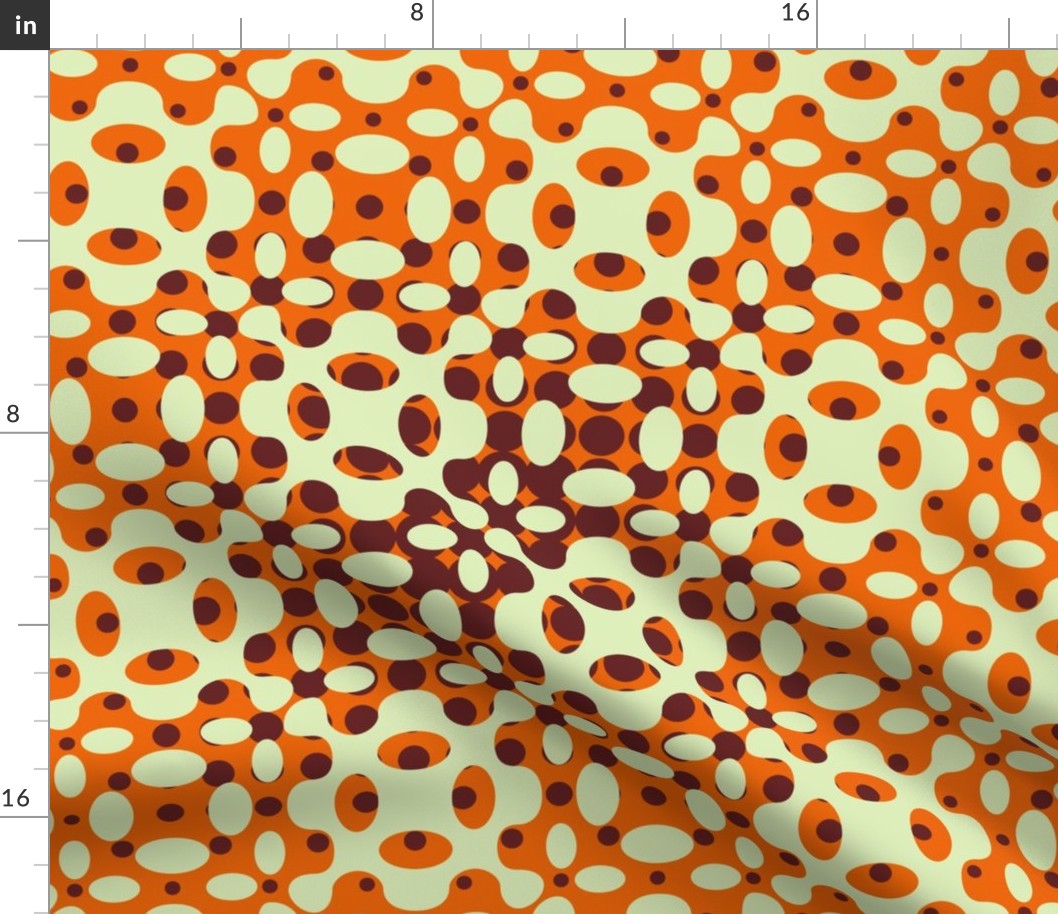 Organic Geometry Gradation - Orange