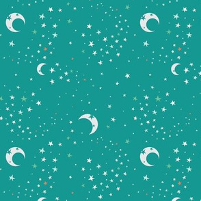 Celestial Dreams - Retro Teal