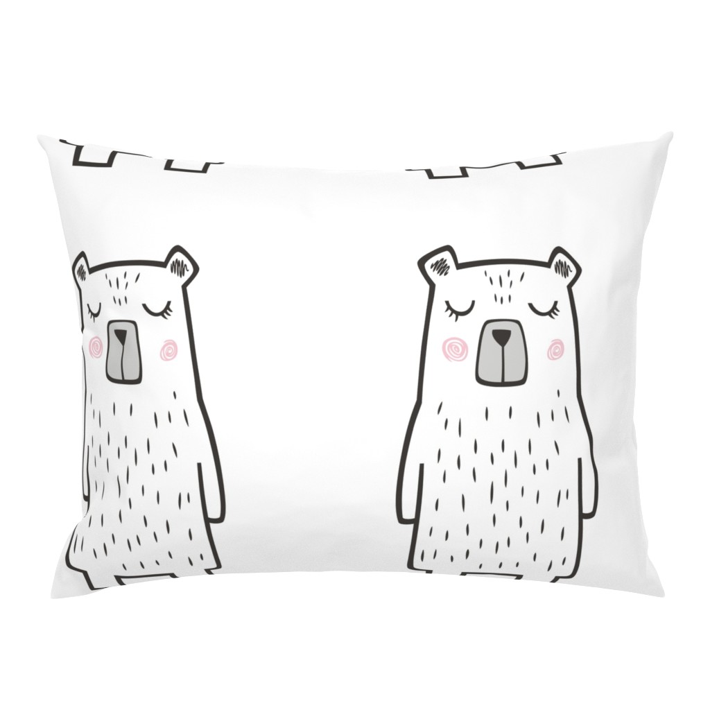 Bear Pillow Plush Plushie Softie Cut & Sew