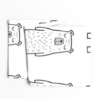 Bear Pillow Plush Plushie Softie Cut & Sew