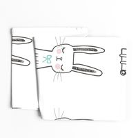 Dreamy Bunny Pillow Plush Plushie Softie Cut & Sew