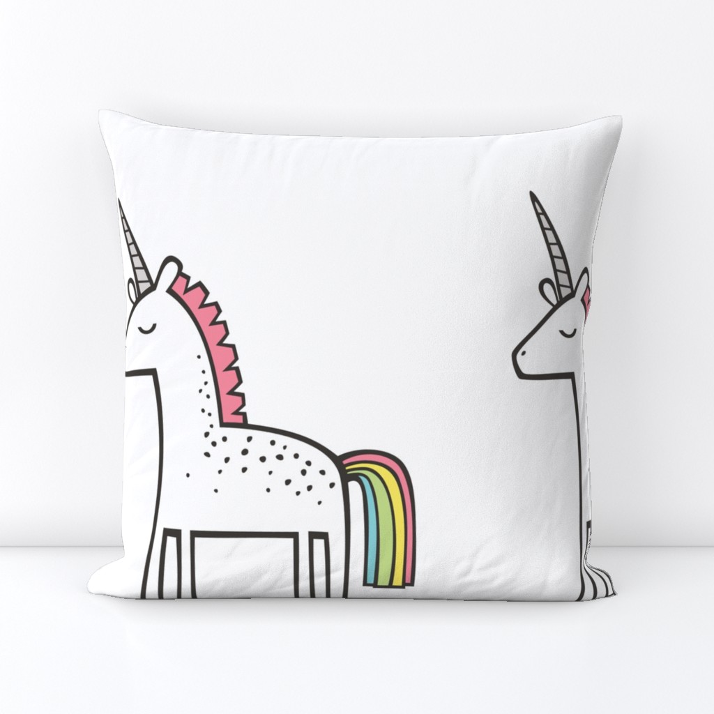 Unicorn Pillow Plush Plushie Softie Cut & Sew