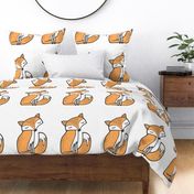 Dreamy Fox Pillow Plush Plushie Softie Cut & Sew