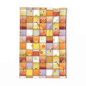 cocktail squares tea towel