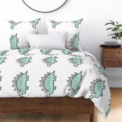 Stegosaurus Dinosaur Pillow Plush Plushie Softie Cut & Sew