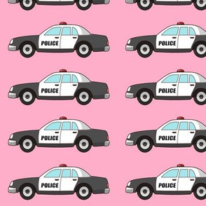 pink police car