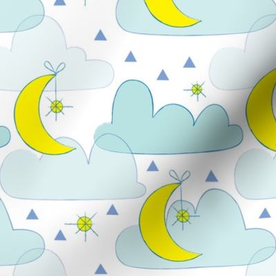 moon, stars-and-blue clouds-on-white