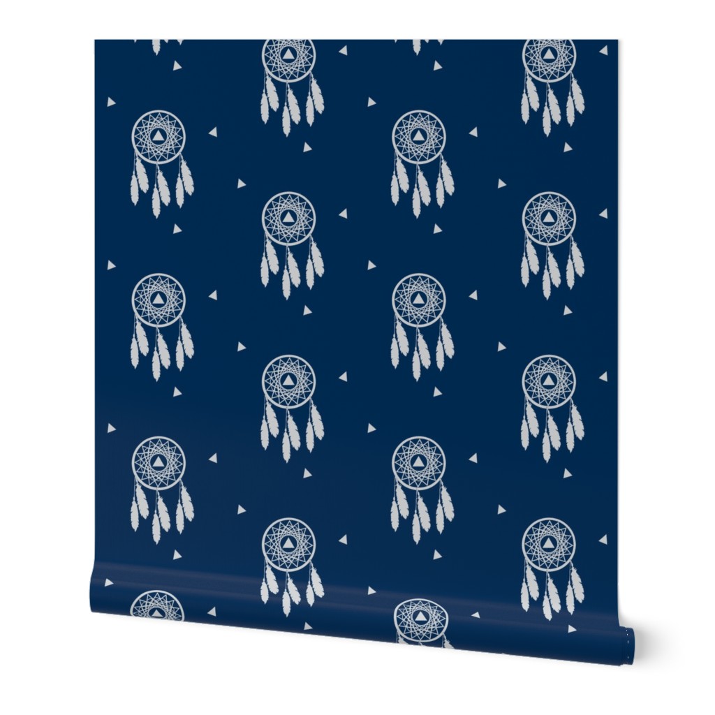 Navy Dream Catcher - Navy Grey Native