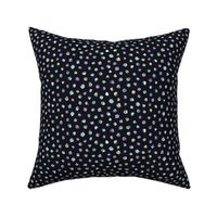 pastel chalk polkadots on blue-black