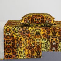 Animal Print Cheetah Spots Watercolor Gold Yellow Gold Dots