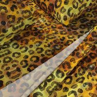 Animal Print Cheetah Spots Watercolor Gold Yellow Gold Dots