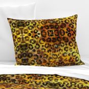 Animal Print Cheetah Spots Watercolor Gold Yellow Gold Dots