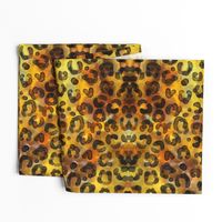 Animal Print Cheetah Spots Watercolor Gold Yellow Gold Dots