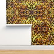 Animal Print Cheetah Spots Watercolor Gold Yellow Gold Dots