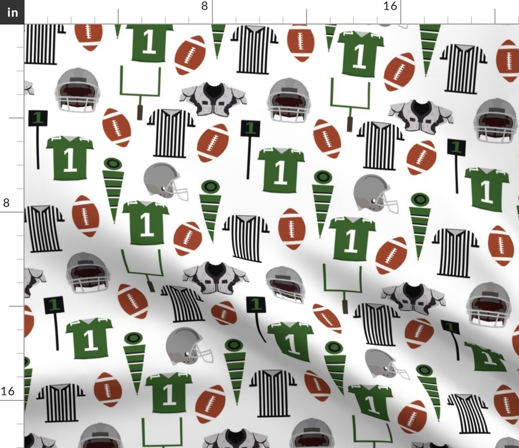 football fabric college football green sports fabric kids boys football sports design