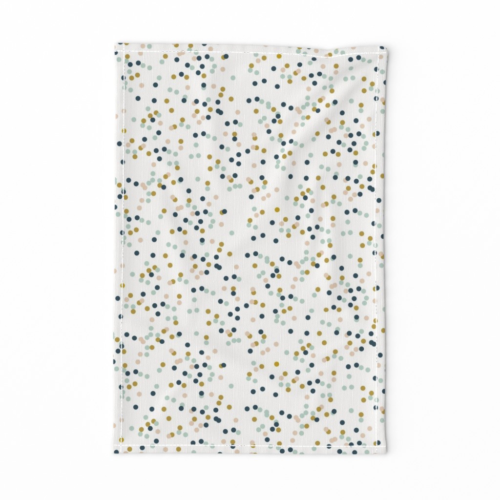 Confetti dots - mustard navy mint nude tiny dots || by sunny afternoon 