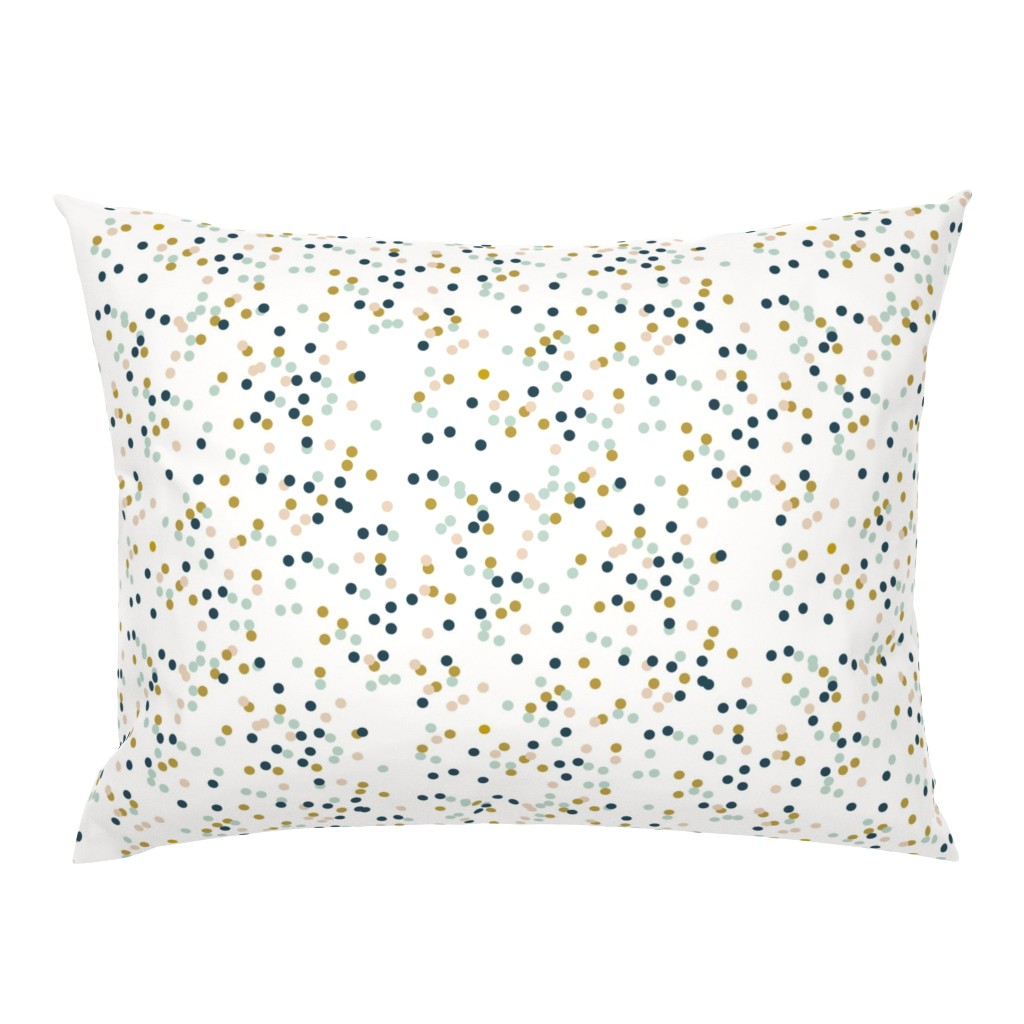 Confetti dots - mustard navy mint nude tiny dots || by sunny afternoon 