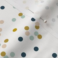 Confetti dots - mustard navy mint nude tiny dots || by sunny afternoon 