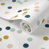 Confetti dots - mustard navy mint nude tiny dots || by sunny afternoon 