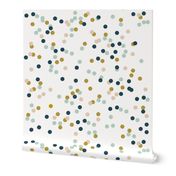 Confetti dots - mustard navy mint nude tiny dots || by sunny afternoon 