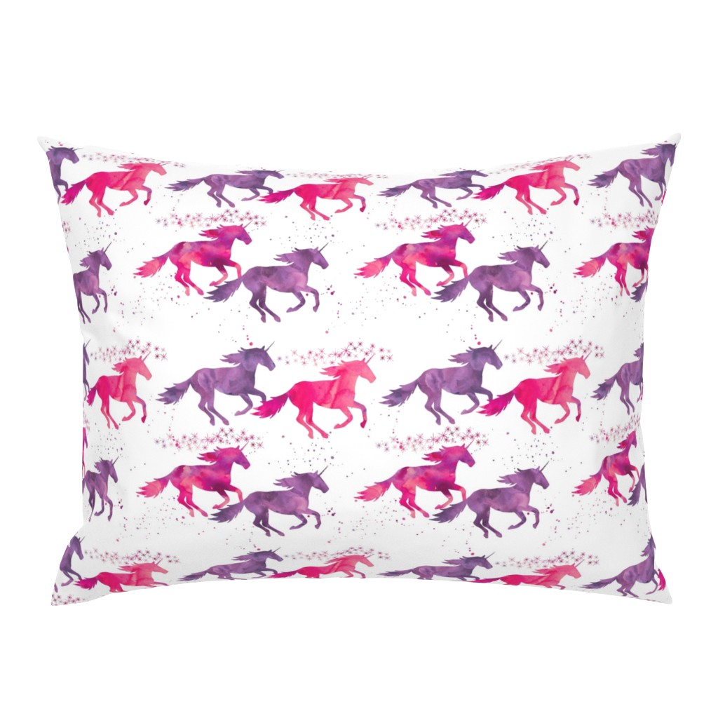watercolor unicorns || pink & purple multi colored