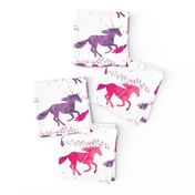 watercolor unicorns || pink & purple multi colored