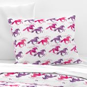 watercolor unicorns || pink & purple multi colored