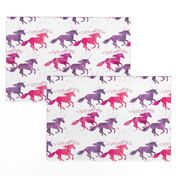 watercolor unicorns || pink & purple multi colored