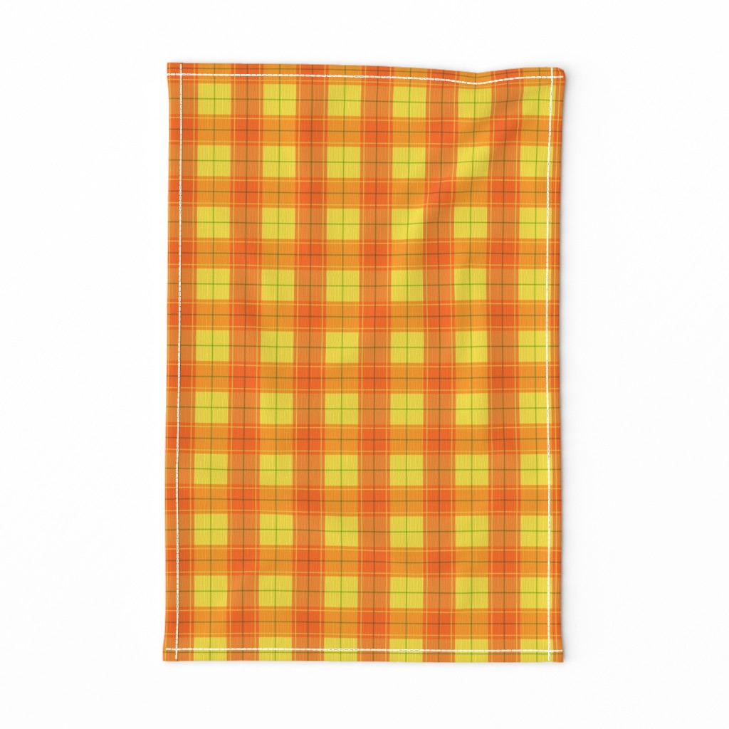 Orange Halloween Plaid