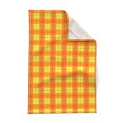 Orange Halloween Plaid