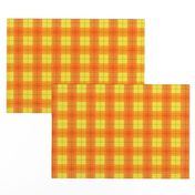 Orange Halloween Plaid