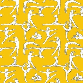 Gymnasts on Yellow