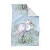 Great White Egret for Pillow