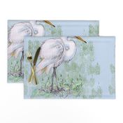 Great White Egret for Pillow