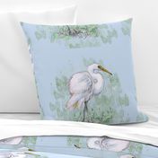 Great White Egret for Pillow