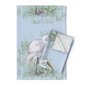 Great White Egret for Pillow