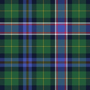 Wisconsin official state tartan, 6" modern hues