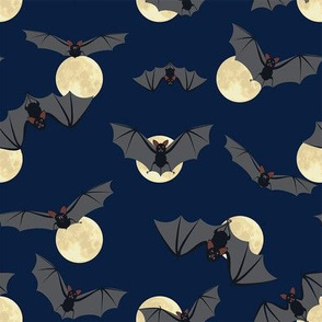 Bats and moon