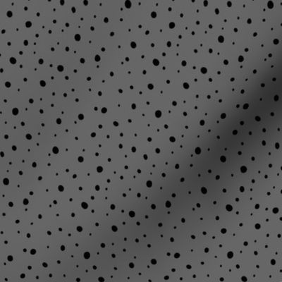 Random Dots - Grey with Black