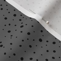 Random Dots - Grey with Black