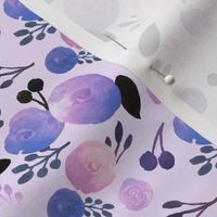 Dreamer Floral  on Pale Purple